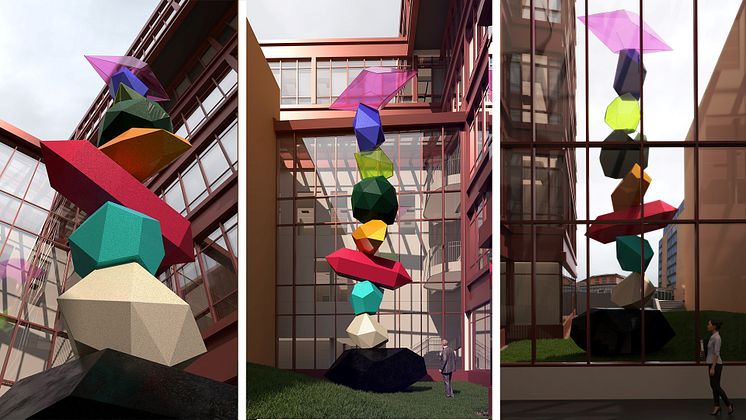 Visionsbild för Frida Fjellmans skulptur