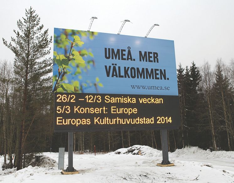 Välkomstskylt