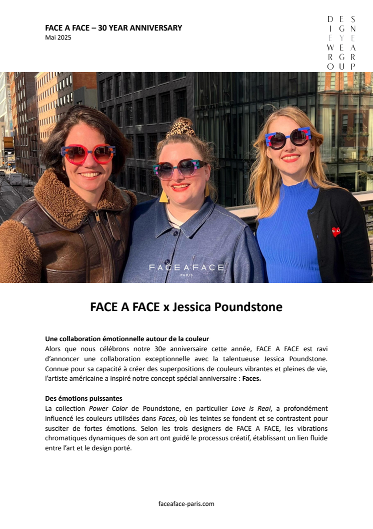 FACE A FACE x Jessica Poundstone