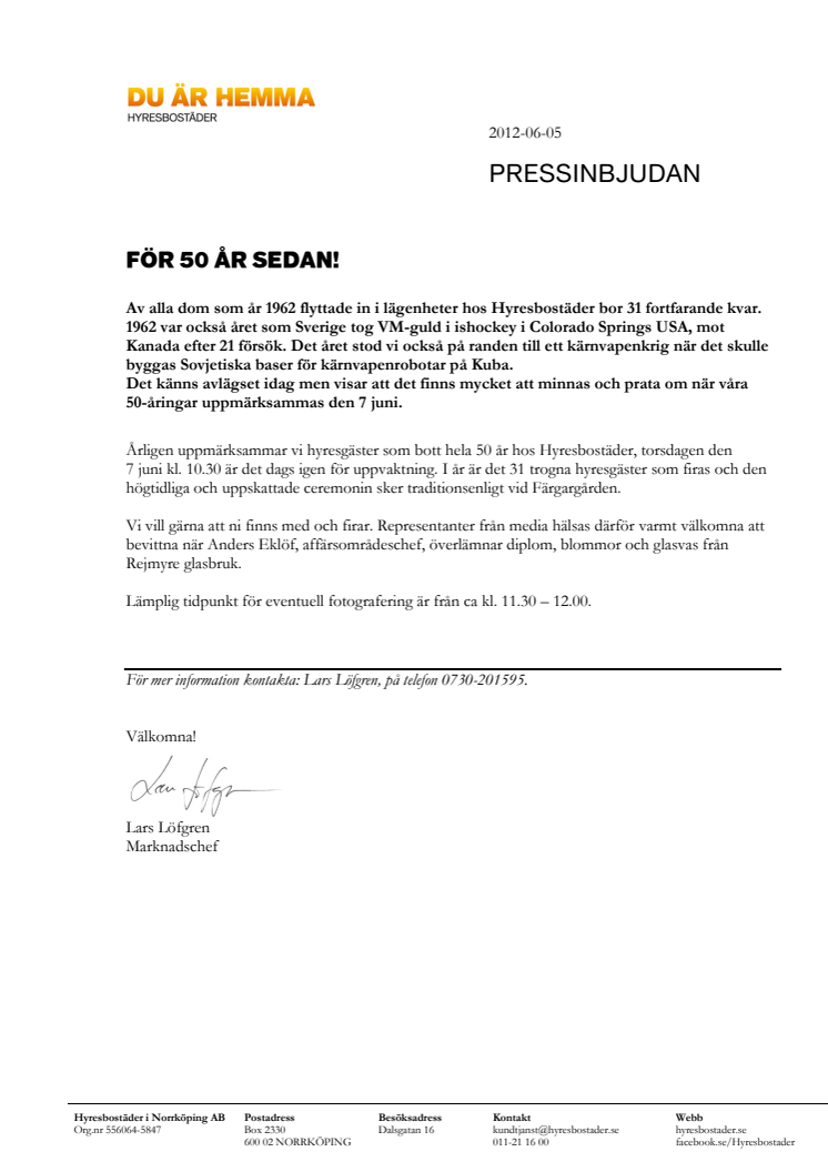 För 50 år sedan!