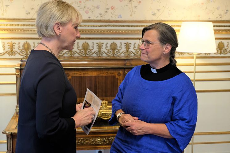 Karin Wiborn och Margot Wallström