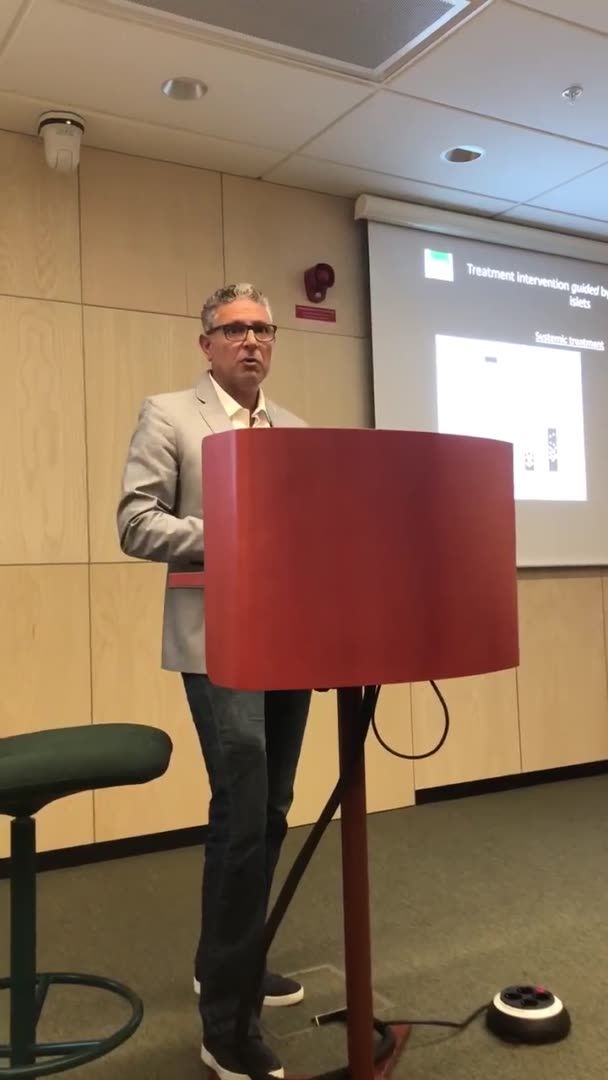 Professor Midhat H. Abdulreda från Miami gällande sin forskning kring "The eye anterior chamber - a powerful platform to understanding in vivo immune responses"