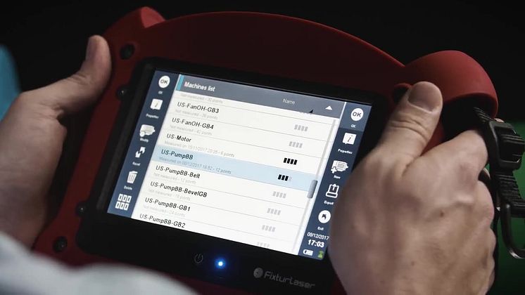 Fixturlaser SMC , a smart powerful machinery diagnostics tool.