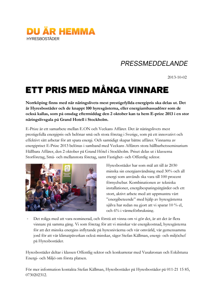 Ett pris med många vinnare