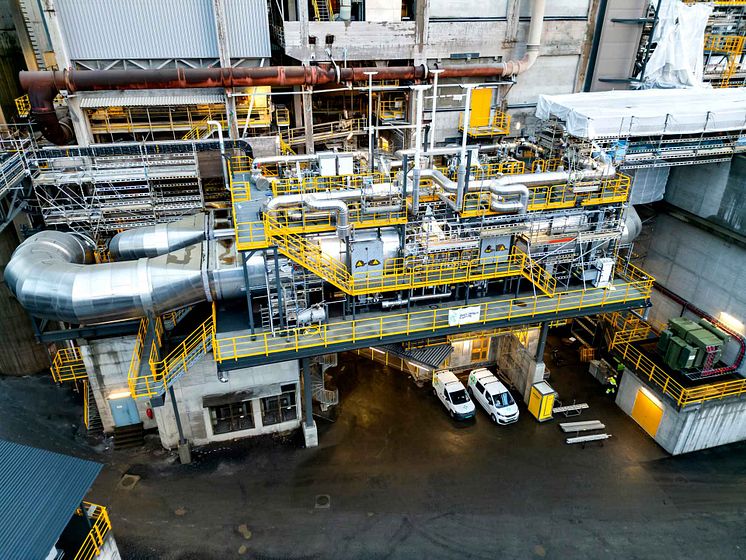 Del av cementfabriken i Brevik