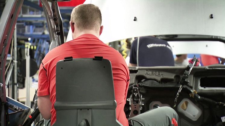 Fords ”Happy Seat” förbättrar arbetsmiljön i företagets europeiska fabriker