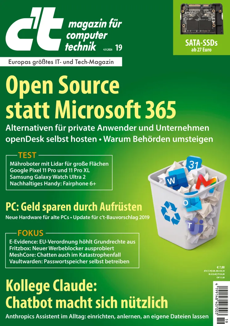 Cover c’t 19/2026