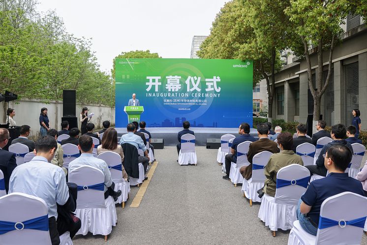 Gründung Umicore Suzhou Semiconductor Materials (USSM)