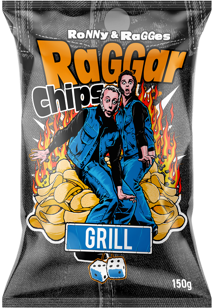 Ronny & Ragge Raggarchips Grill 150g ERT Godis