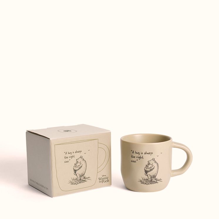 Fyrklövern Winnie the Pooh mugg Hug, Brun - presentförpackning