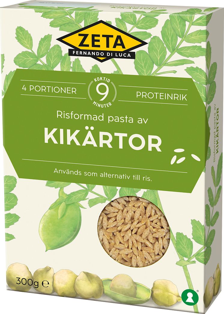 Zeta Risformad pasta av kikärtor