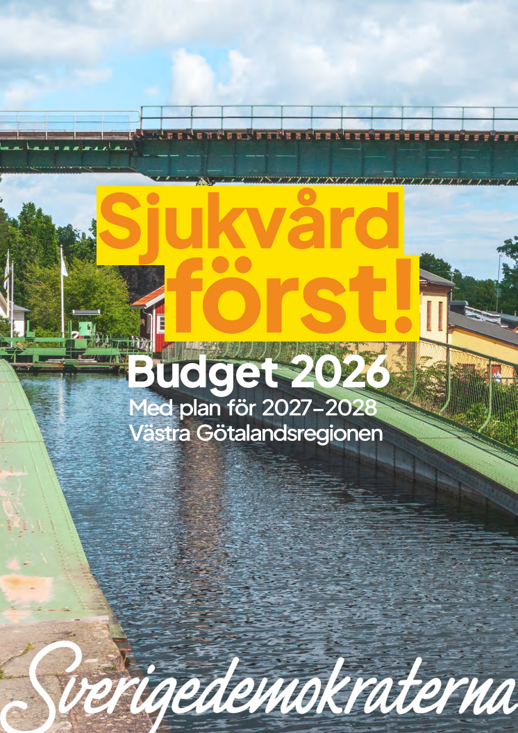 Sverigedemokraterna - Budget 2026 med plan för 2027 och 2028  - Västra Götalandsregionen 2MB.pdf