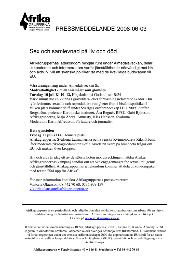 Sex och samlevnad på liv och död