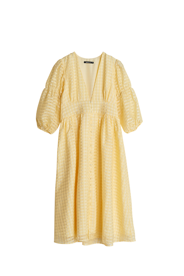 simone dress - pale banana 