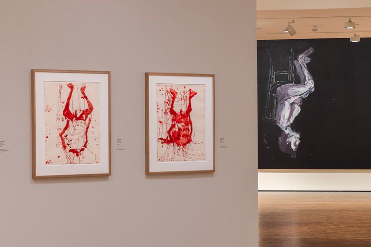 Georg Baselitz Med begge bena først/Feet First