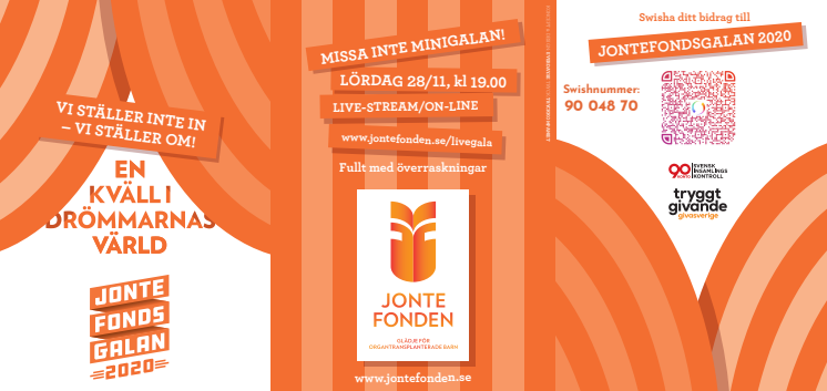 Jontefonden bjuder in till digital insamlingsgala