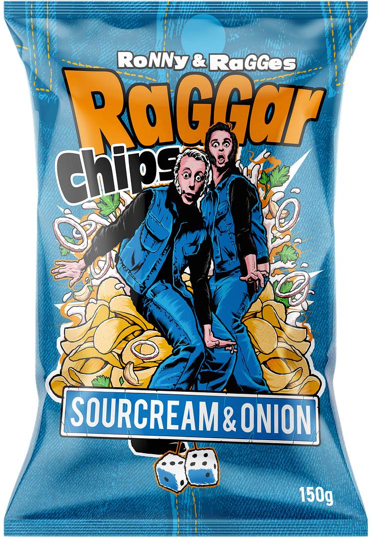 Ronny & Ragge Raggarchips Sourcream 150g ERT Godis 