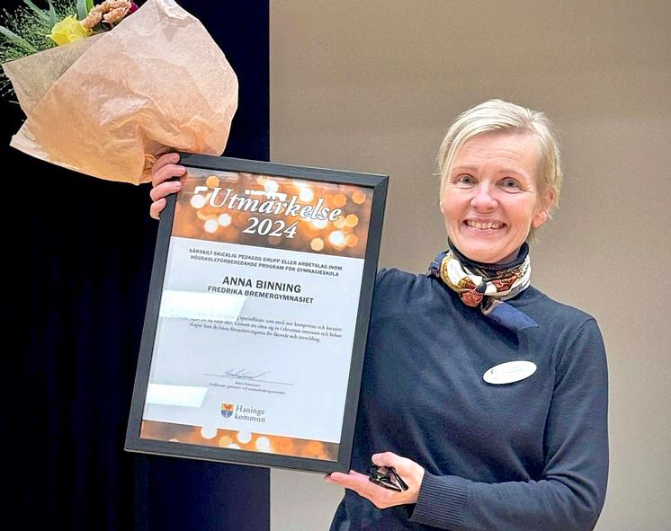 Anna Binning, Fredrika Bremergymnasiet