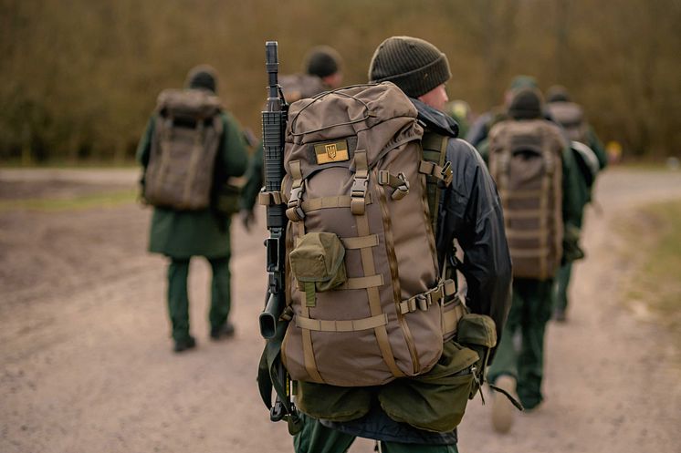 Ukrainska soldater under utbildning i Sverige