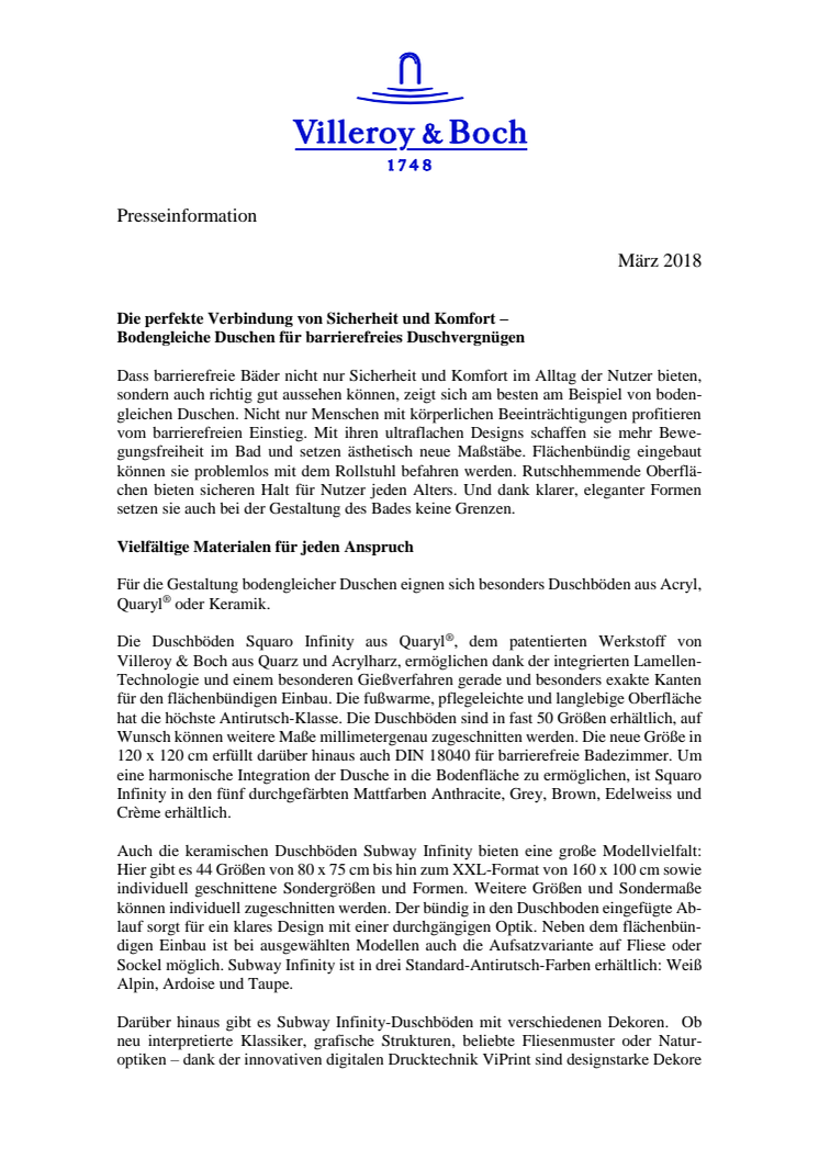 Die perfekte Verbindung von Sicherheit und Komfort –  Bodengleiche Duschen für barrierefreies Duschvergnügen