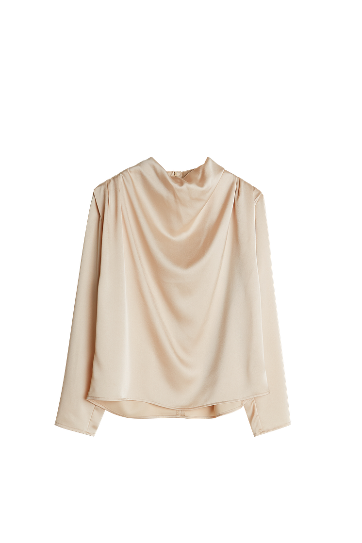 Linn drapy blouse - Beige 