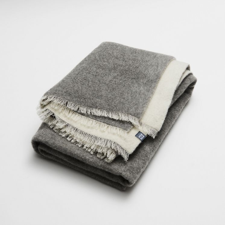 double woven wool throw
