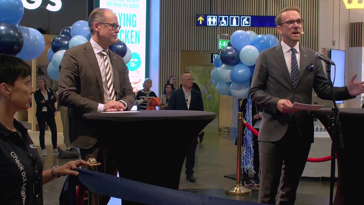 Invigning av Arlandas nya säkerhetskontroll och den nya Marknadsplatsen 10 oktober (16:9)