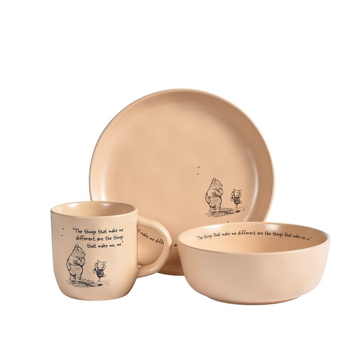 Fyrklövern Winnie the Pooh Me set om 3, Aprikos