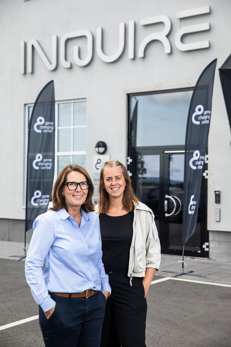 Eva Tobiasson (Happy Site manager) och Malin Paulsson (CHRO)