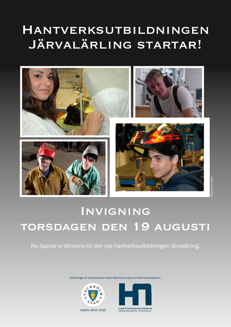 Pressinbjudan: Ny yrkesutbildning med ytterstadsfokus invigs