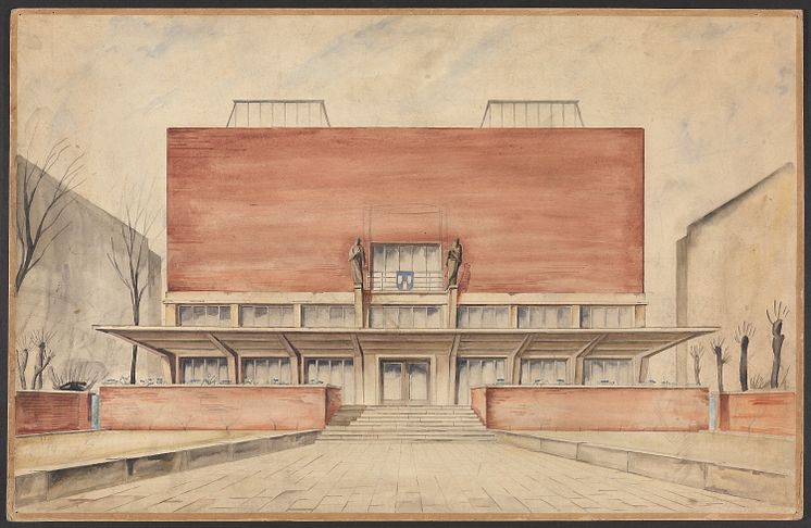Byggekunst. Blakstad og Munthe-Kaas, Kunstnernes hus, 1929