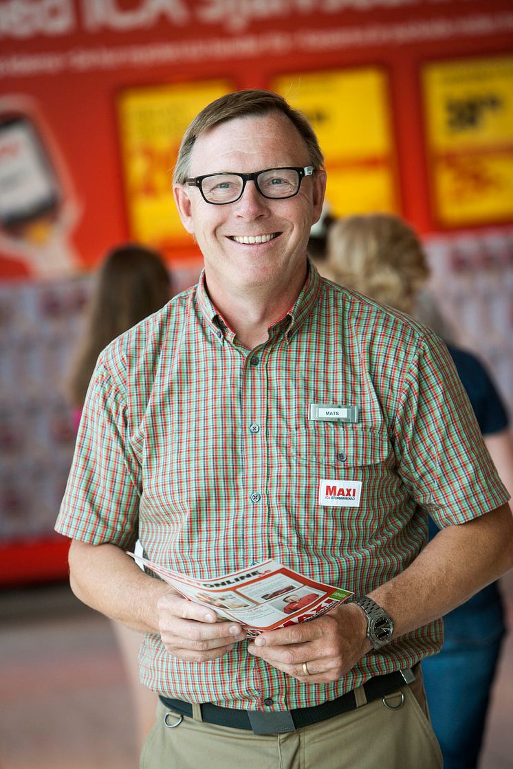 Mats Larsson, handlare ICA Maxi Lindhagen