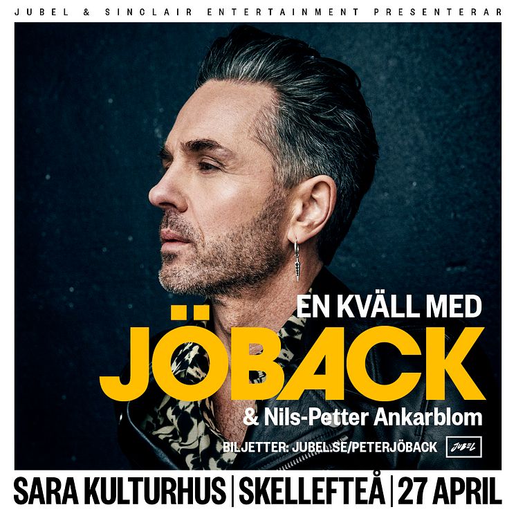 En kväll med Jöback, 27 april, Sara kulturhus