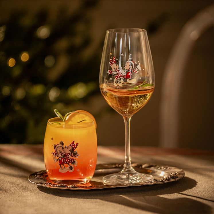 Fyrklövern Disney Vinter allroundglas 45 cl och dricksglas 30 cl