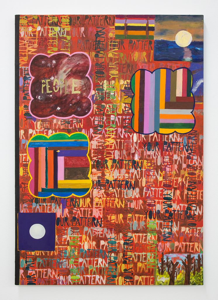 Marisa Takal, Your Pattern, 2019. Olja på duk. LA Dreams 2.  
