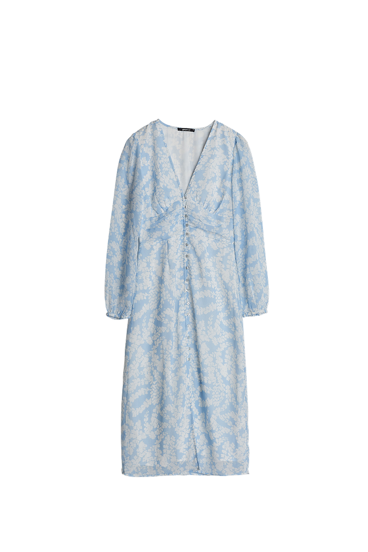 sandra dress - blue spot