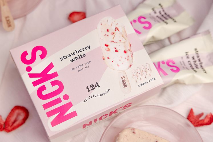 Flerpack strawberry white