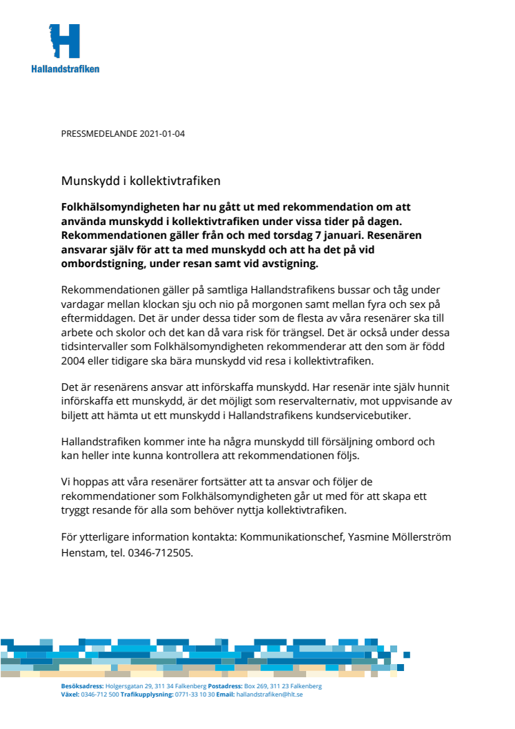 Munskydd i kollektivtrafiken