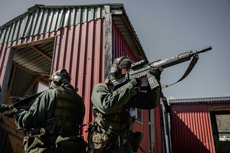 Ukrainska soldater under utbildning i Sverige