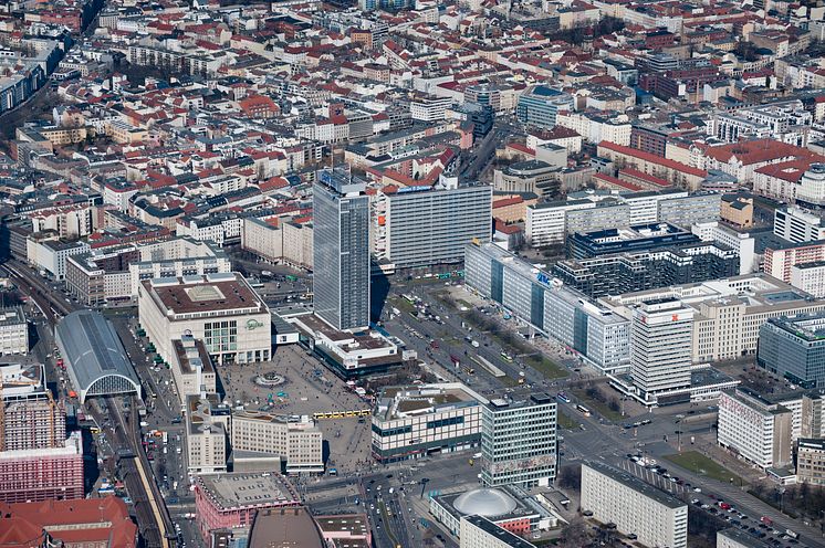 Berlin Alexanderplatz aerial