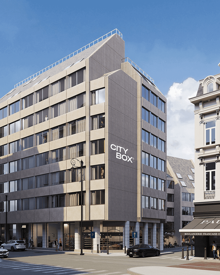 Citybox Brussels facade - vizualisation