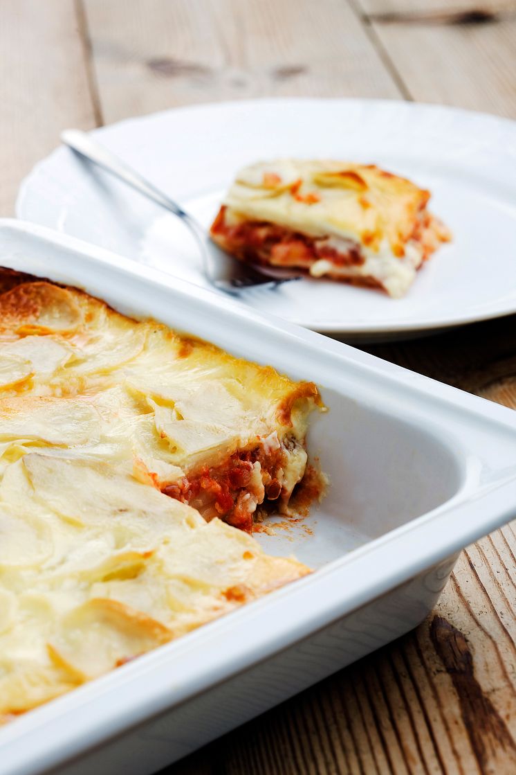Månadens recept oktober - Potatis- och tomatlasagne