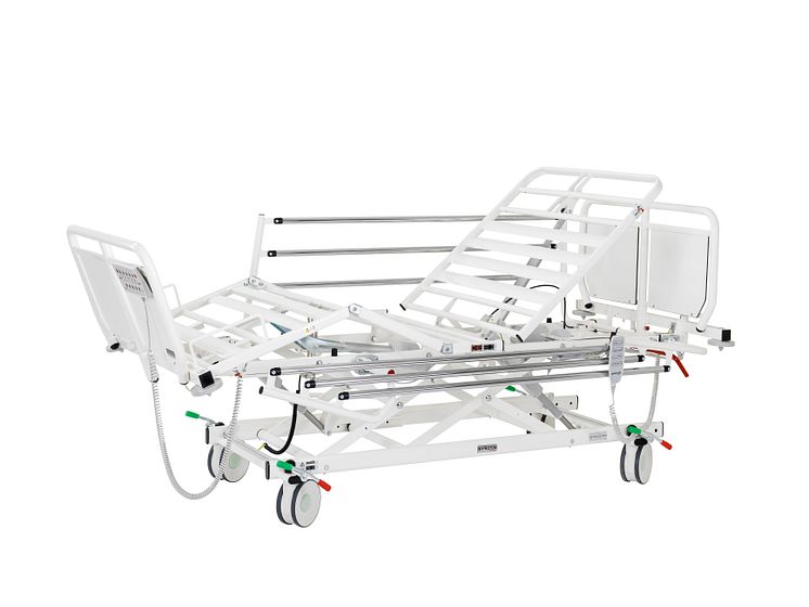 Patientsäng Proton P2 från Proton Caretec för vårdmiljöer med mycket höga krav.