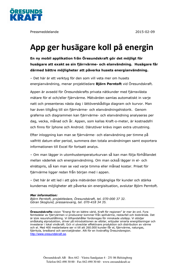 App ger husägare koll på energin