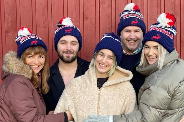 Familjen Collett, ägare av Sagolandet Tomteland