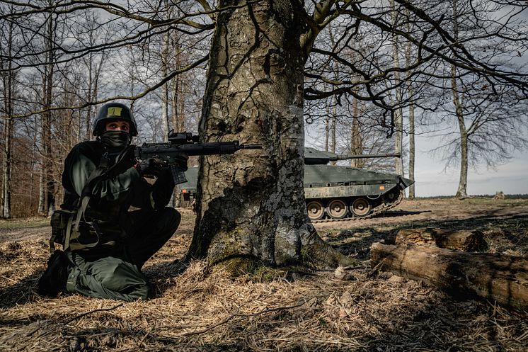 Ukrainska soldater under utbildning i Sverige