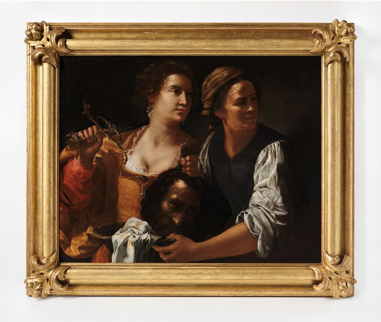 Artemisia Gentileschi, "Judith and her Maidservant with the Head of Holofernes", 1639 or 1640