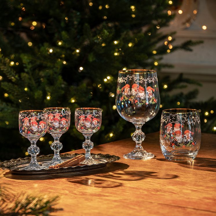 Fyrklövern Gammaldags Jul öl-, vin- och dricksglas