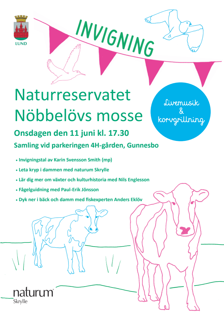 Invigning av naturreservatet Nöbbelövs mosse