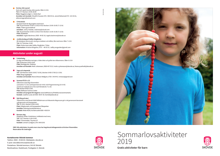 Mycket att göra på sommarlovet!